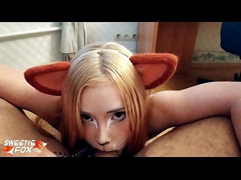 ❤️ Кіцуне ковтає член і кончить в рот ️❌ Супер секс у нас ❌